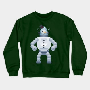 Snowbot, Snowman-Robot Hybrid Crewneck Sweatshirt